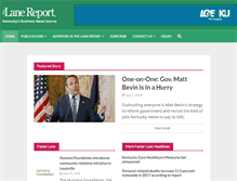 Tablet Screenshot of lanereport.com